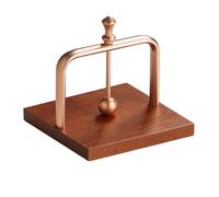 Porte-serviettes Papier en Bois,Porte-serviettes en Alliage D'aluminium avec Base en Bois pour Cuisine,Table a Manger,Décoration Intérieure