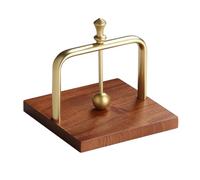 Porte-serviettes Papier en Bois,Porte-serviettes en Alliage D'aluminium avec Base en Bois pour Cuisine,Table a Manger,Décoration Intérieure