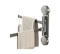 Porte-serviettes Pivotant - Support mural pivotant avec tige principale en aluminium à bras multiples, organisateur de salle de bain | Durable Pour, la blanchisserie, le balcon, l'hôtel,