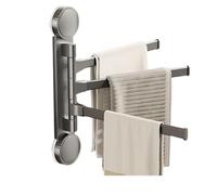 Porte-serviettes Pivotant - Support mural pivotant avec tige principale en aluminium à bras multiples, organisateur de salle de bain | Durable Pour, la blanchisserie, le balcon, l'hôtel,