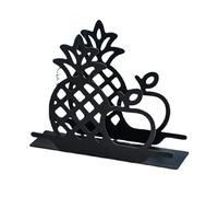 Porte-serviettes pliable créatif en matériaux métalliques, thème ananas, chats noirs, solution d ' économie d ' espace pour les espaces de restauration, porte-serviettes élégant pour les restaurants