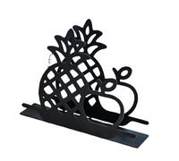 Porte-serviettes Pliable Créatif Matériaux Métalliques Chats Noirs Thème Ananas Solution D'économie D'espace Pour Les Espaces De Restauration Porte-serviettes Pliable En Métal