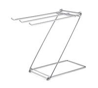 Porte-serviettes pliable en acier inoxydable, en forme de Z, 3 barres, pour salle de bain et cuisine