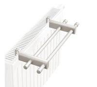 Porte-Serviettes porte pour radiateur - Sèche-Serviettes Blanc 50 cm, Salle de Bain