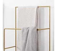 Porte-Serviettes, Porte-Serviettes Sur Pied, Porte-Serviettes Autoportant Pour Salle Den, Salon Et Balcon, Pour Serviettes Et Gants de Toilette/Or/42 * 20 * 91Cm