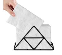 Porte-serviettes pour cuisine | Porte-serviettes de table en papier, distributeur de serviettes en métal noir pour comptoir, cuisine, bar, armoire, salle de bain, table, camping, fête en plein air