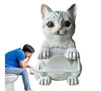 Porte-serviettes pour papier toilette | Décoration de la maison de chat mural - Support drôle pour papier toilette | Pour comptoir de cuisine, chambre, bureau, dortoir d'hôtel ferme, amateurs de chats