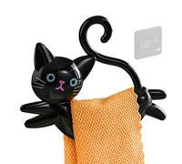 Porte-Serviettes pour Salle de Bain,sans perçage, avec Crochet, Rangement Amusant,Support Mural pour Serviette de Bain - pour Maison Appartement Cuisine Bureau Décoration Fête