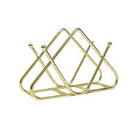 Porte-serviettes pour table de cocktail, salle à manger, mariage, doré, 17 x 6,5 x 11 cm