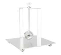 Porte-serviettes pour table, distributeur de serviettes de table carré avec poignée, porte-papier à cocktail carré pour cuisine, restaurant, bureau, hôtel, café, salle à manger (Argent)