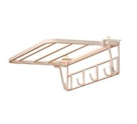 Porte-serviettes radiateur 35 cm en fer, porte-serviettes peu encombrant pour accrocher serviettes de bain et peignoirs, montage facile sans perçage (blanc)