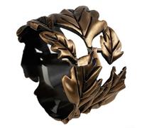Porte-serviettes robuste et élégant avec motif feuilles pour rassemblements spéciaux (cuivre)