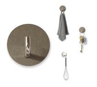 Porte-serviettes sans perçage de 4,5 cm de diamètre, porte-serviettes de salle de bain en acier inoxydable, crochets imperméables pour salle de bain, crochets autocollants pour serviettes, cintres