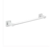 Porte-serviettes simple porte-serviettes avec vis de montage pour torchons de salle de bain et cuisine, porte-serviettes blanc en acier inoxydable, tige de serviette carrée de 30 cm à 80 cm (taille :