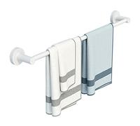 Porte-serviettes simple, porte-serviettes de salle de bain, porte-serviettes blanc mural, porte-serviettes en acier inoxydable pour quincaillerie et cuisine, 30 cm - 98 cm en option ( Size : 40cm )