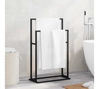 vidaXL Porte-serviettes sur pied 343090 – Noir 48×24×79 cm en fer