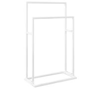 Porte-serviettes sur pied Blanc 48x24x78,5 cm Fer vidaXL vidaXL
