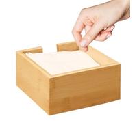 Porte-serviettes sur pied - Distributeur en bois de poids 300 g, support vertical en forme d'éventail, rangement vertical carré | Comptoir de petit-déjeuner, table basse, hôtel, restaurant, servant
