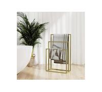 vidaXL Porte-serviettes sur pied 343092 Doré 48x24x79 cm Fer