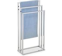 IDIMEX Porte-Serviettes sur Pied KUNO Portant pour vêtements et Linge de Salle de Bain avec 3 Niveaux d'étendage sur différentes hauteurs, Structure en métal chromé