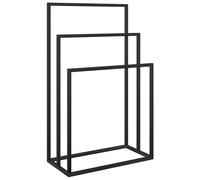 Porte-serviettes sur pied Noir 48x24x79 cm Fer vidaXL vidaXL Noir