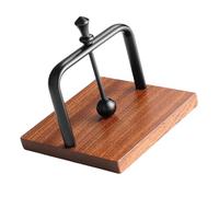 Porte-serviettes vertical en métal et bois pour comptoir de cuisine, design compact, base solide, utilisation intérieure et extérieure, distributeur de serviettes en alliage d'aluminium