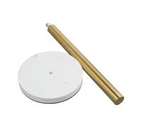 Porte-serviettes vertical moderne en marbre et métal pour cuisine ou salle de bain, support peu encombrant avec prise en main sûre, s'adapte aux rouleaux standard, design clou (style)