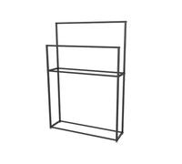 Porte-Serviettes Vertical - Séchoir à Linge d'intérieur en métal - Porte-Serviettes sur Pied Multifonctionnel en Fer pour Salon et Salle de Bain - Design Gain de Place