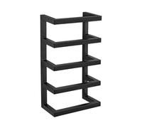 Porte-serviettes - Wenko - Fondiro - Acier inoxydable - Noir - Pour 4 serviettes roulées