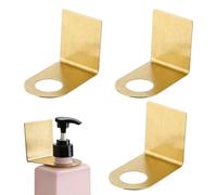 Porte-Shampoing pour Salle de Bain,3 Pièces Crochets Adhésifs en Acier Inoxydable - Organisateur de Salle de Bain et Douche Crochets Muraux | Bouteille, Après-Shampoing, Distributeur Savon, Marbre, Mé