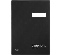 Porte-signature DONAU, carton/PP, A4, 450 g/m², 20 compartiments, noir