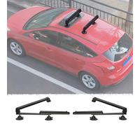 Porte Ski Barre à Skis Télescopique Sur Attelage (sans Barre de Toit), Porte-skateboards avec Boutons de Serrage Surdimensionnés, Porte Ski Voiture(Black)