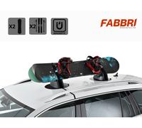 Porte-Ski Et Snowboard Magnétique Universel De Toit Avec Antivol Ellipse