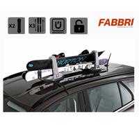 Porte-Ski Et Snowboard Magnétique Universel De Toit Avec Double Antivol KOLUMBUS