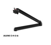 Fabbri Porte-skis pour barres de toit de voiture ALUSKI 6 Noir