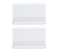 Porte Skimmer à Charnière Blanche, 2 Pièces Volet Déversoir pour Skimmer de Piscine, Trappe de Rechange pour Skimmer, Empêche Le Reflux des Déchets, 19,5x13,6 cm
