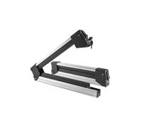 Porte-Skis Aluminium sur Barres de Toit avec Serrures - 4 Paires Skis ou 2 Surfs - Menabo Yelo