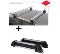 Porte-skis en aluminium 4 paires + barres de toit VDP Delta compatibles avec l'Audi A8 (D5/4N) (4 portes) à partir de 2017