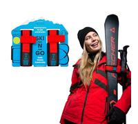Porte-Skis et bâtons de Ski SKI-N-GO (Rouge, L)