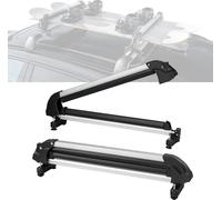 Porte-skis et snowboards 80 cm - porte-skis universel pour toit de voiture - porte-skis et snowboards sur le toit - accessoires d'hiver pour voitures