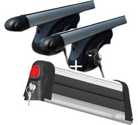 Porte-skis VDP Everest 3 + porte-rails VDP L120 compatible avec Ford Tourneo Courier (5 portes) à partir de 2018