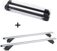 Porte-skis VDP-S4 4 paires de skis + barres de toit en aluminium RB003 compatibles avec Maserati Levante (5 portes) à partir de 2016