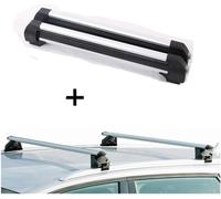 Porte-skis VDP-S4 4 paires de skis + porte-rails CRV120A compatible avec Dacia Sandero Stepway II à partir de 13 ans