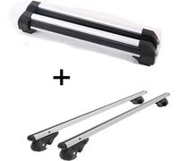 Porte-skis VDP-S4 4 paires de skis + porte-rails VDP004 XL compatible avec Volvo XC90 2002-2014