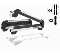 Porte-Skis Voiture Pour Barres De Toit 4 Paire Ski Ou 2 Snowboard MENABO Iceberg