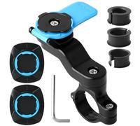 Porte-Smartphone pour Moto, Support Téléphone Portable pour Vélo, Imperméable, Amortisseur de Vibrations Compatible avec Smartphones Universel, Support Telephone VTT pour Quad Lock