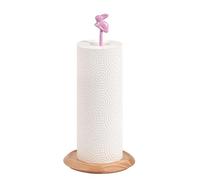 Porte Sopalin sur Pied Rose | Support Essuie Tout en Bois avec Lapin Mignon | Dérouleur Sopalin pour Cuisine & Chambre de Bébé