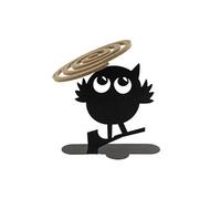 Porte-spirales d'encens - Chou le hibou noir