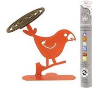 Porte-spirales d'encens perruche orange + 14 bâtonnets d'encens ayurvédique Multicolore