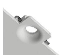 Porte spot en plâtre céramique carré par courbe conique slim porte-spot à compartiment pour ampoules LED GU10 CSF045
